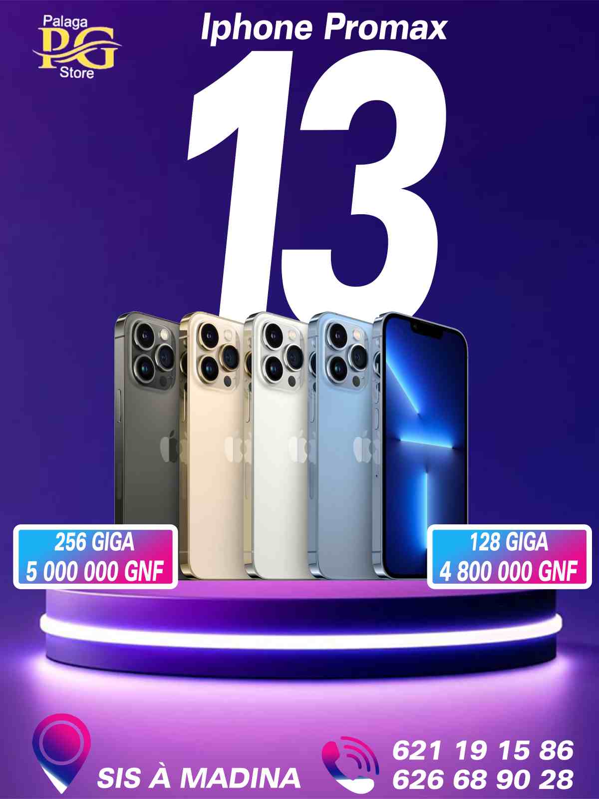 iPhone 13 Pro Max - 128 Go, Performance et élégance palagastore.com