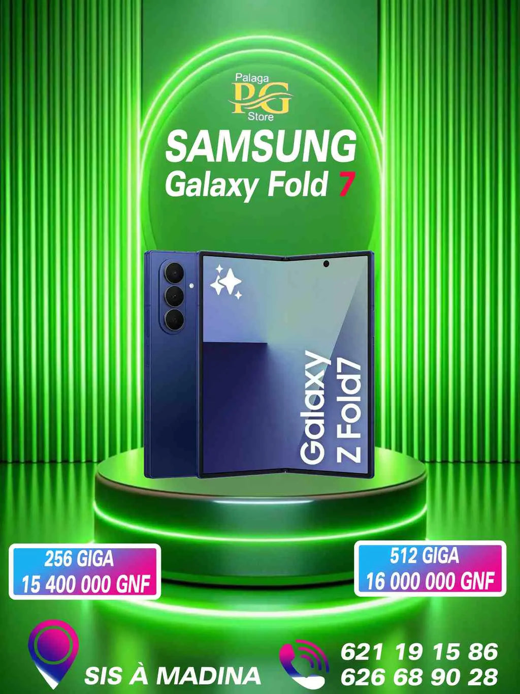 Samsung Galaxy Z Fold 7 - innovation Pliable et Stockage 1 To palagastore.com