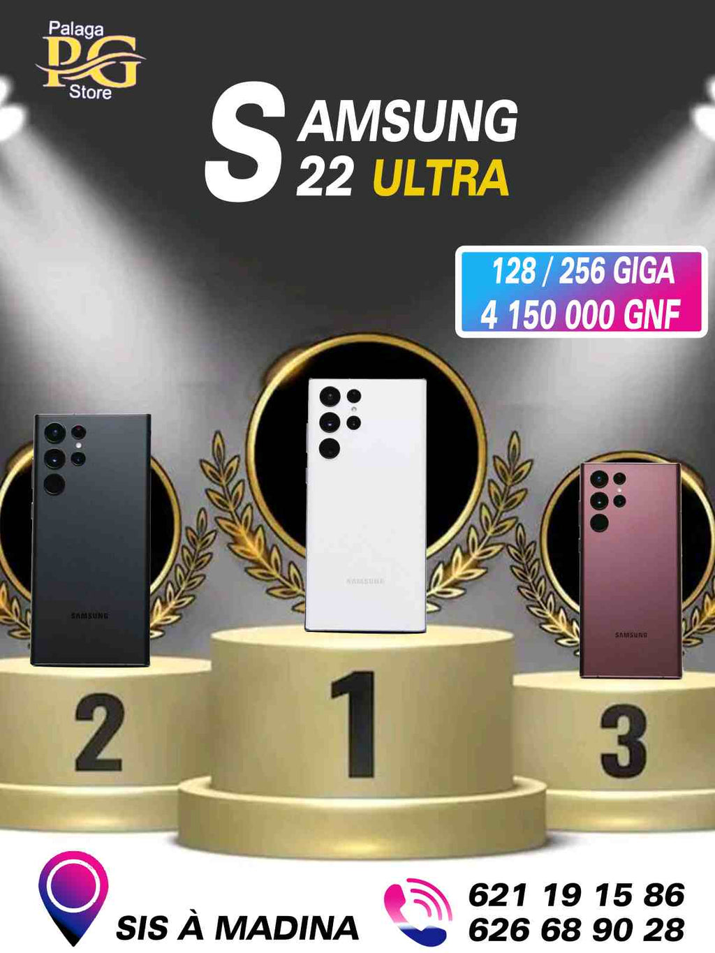 Samsung Galaxy S22 Ultra - S-Pen Intégré & mode Pro palagastore.com