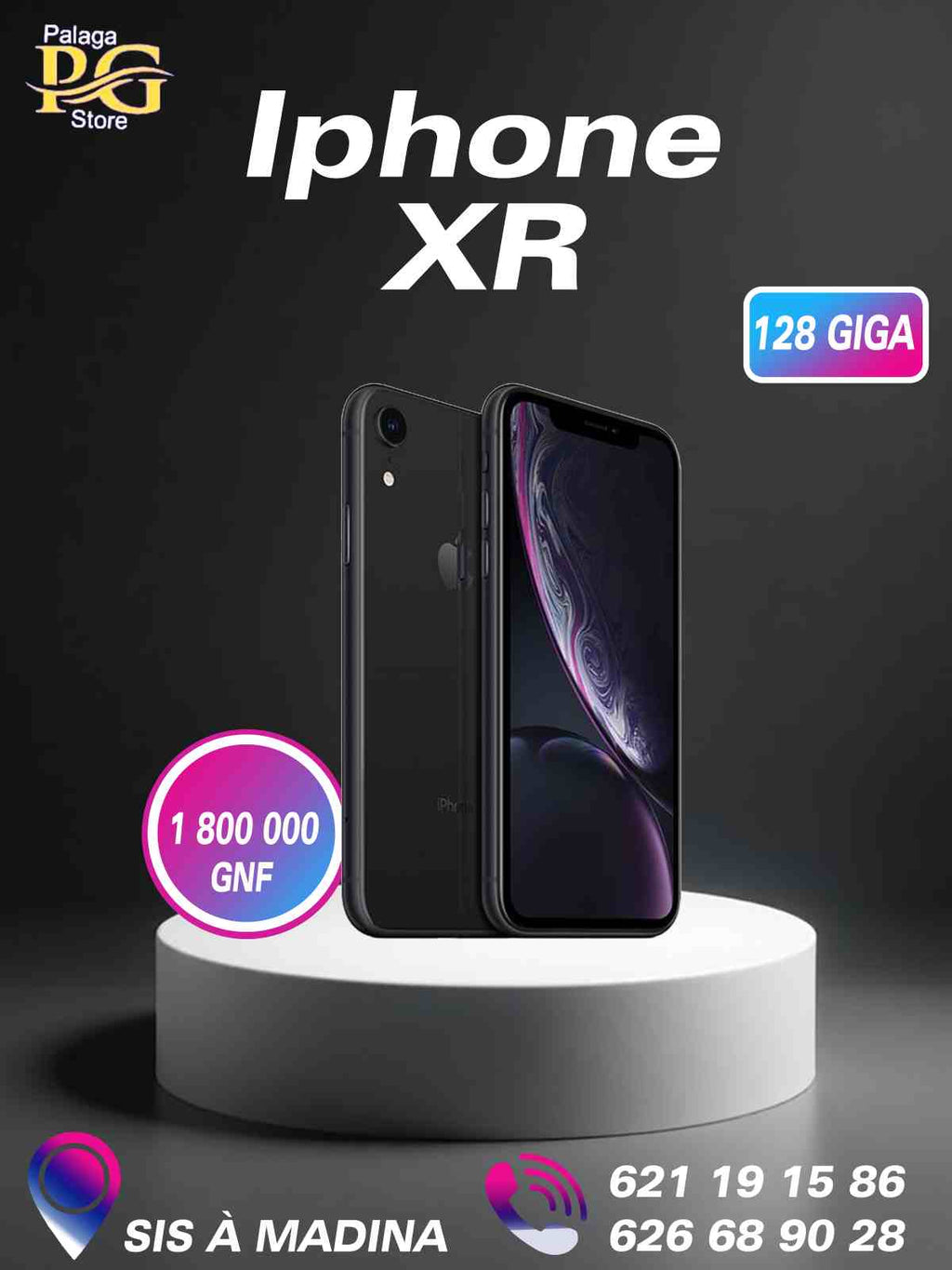 iPhone XR - 64/128 Go, Performant et économique, Livraison rapide et gratuite partout à conakry. palagastore.com