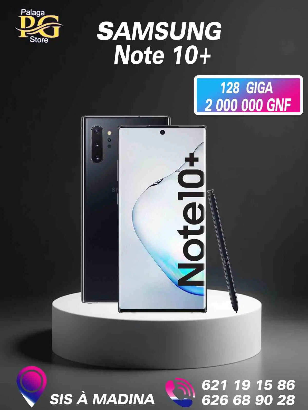 Samsung Galaxy Note 10+, 256/512 Go, Haut de Gamme palagastore.com