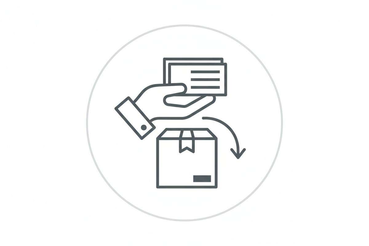 icône pour paiement à la livraison ?