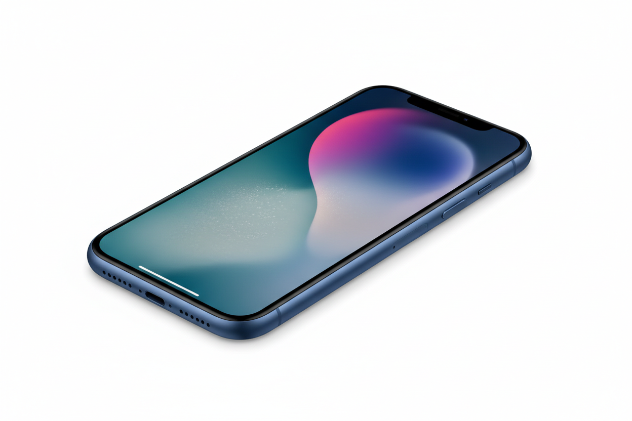 iphone 11 pro max bleu de fond blanc ?